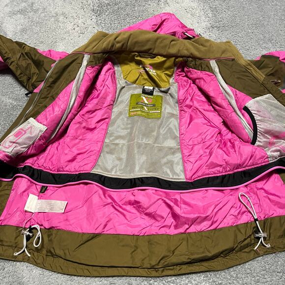 Obermeyer Coat Womens 6 ALT3 Lagoon Ski Jacket Brown Pink Hooded Hydroblock - Picture 8 of 13
